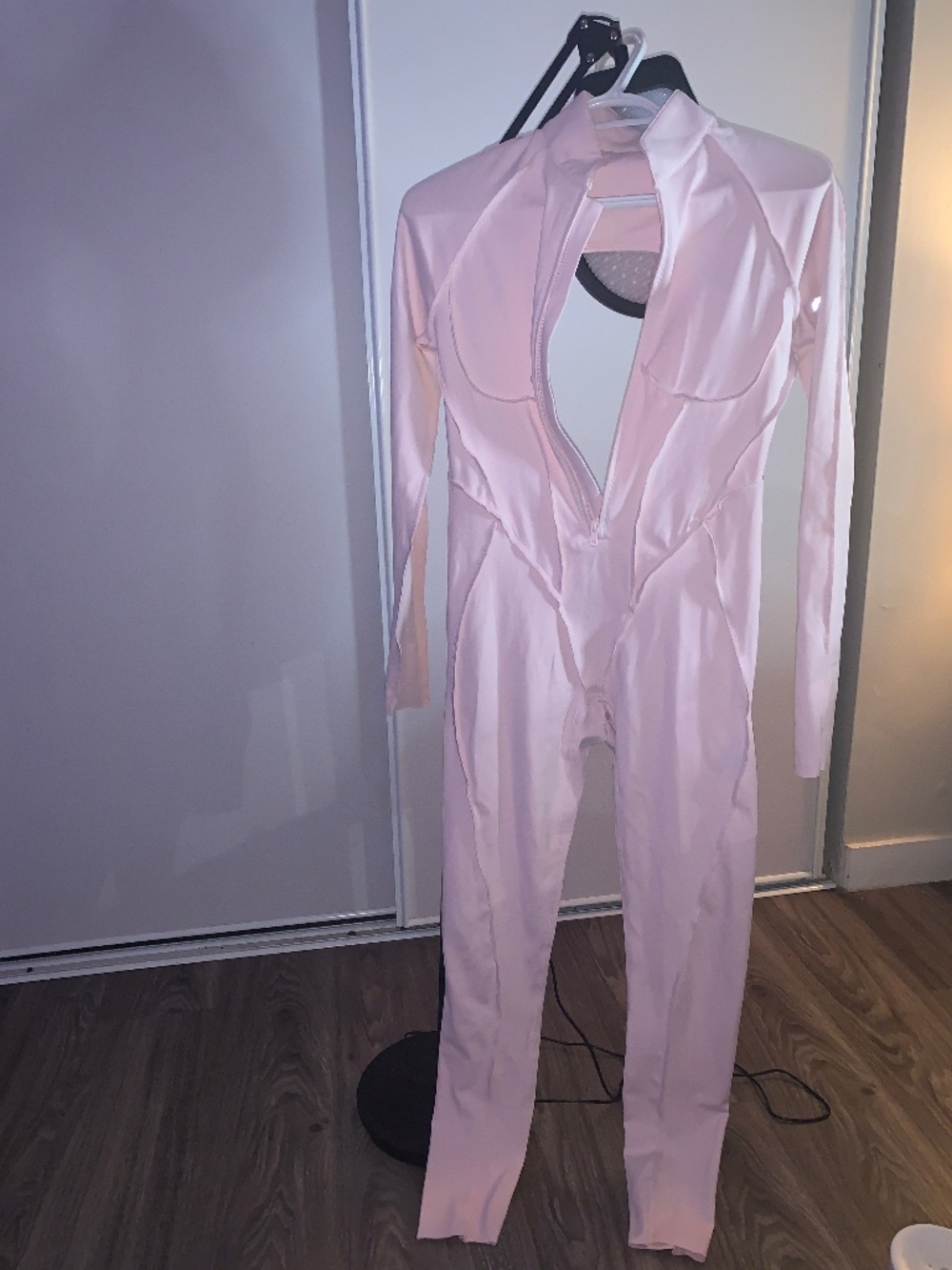 BetterMe Full-Length bodysuit jumpsuit ballet Pink , Medium (NWOT)